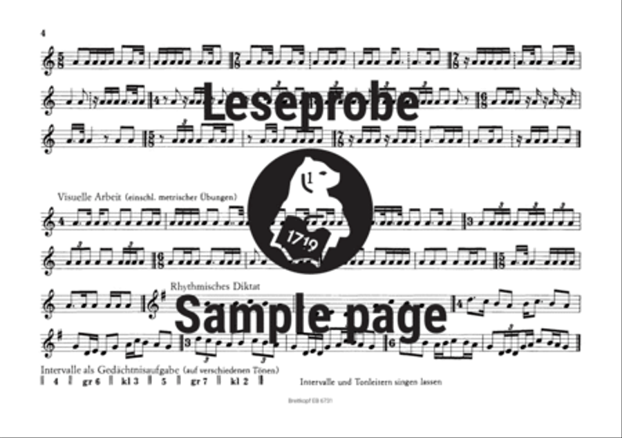 Übungen zur Gehörbildung Übungen zur Gehörbildung Voice scores gallery preview page 5