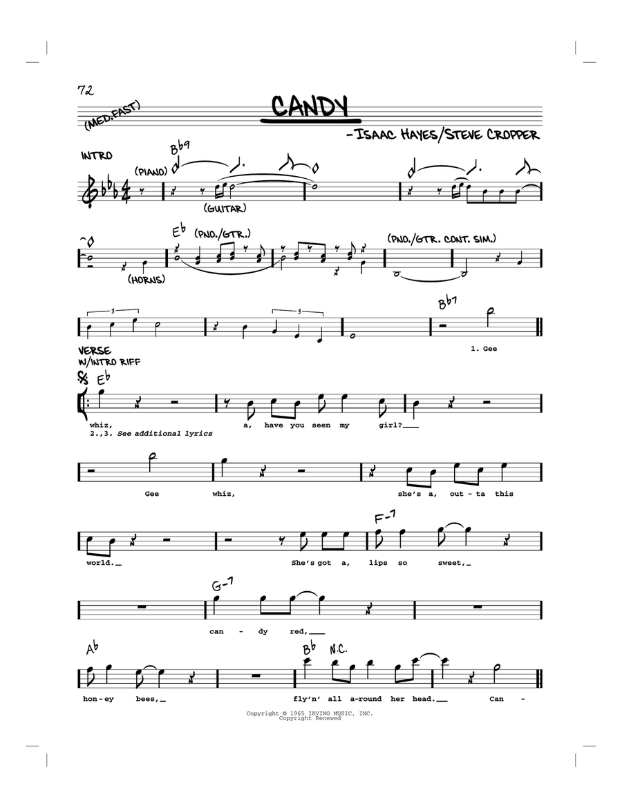 Candy Piano scores gallery preview page 1
