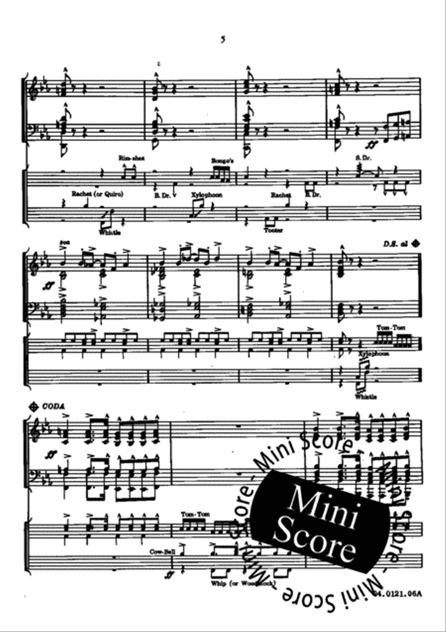 Fascinating Drums / Pavane In Blue Brass Band scores gallery preview page 9