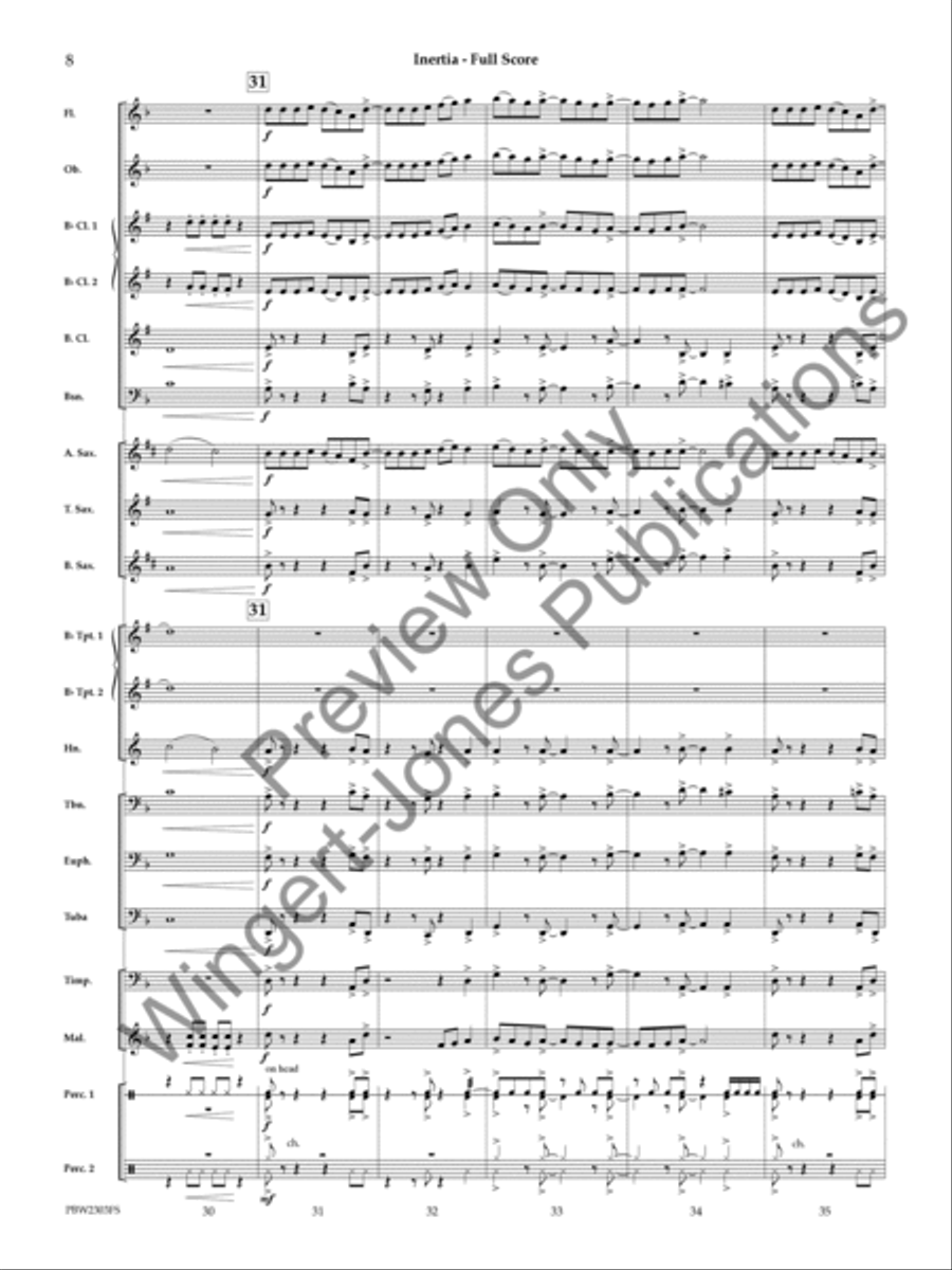 Inertia Concert Band scores gallery preview page 9