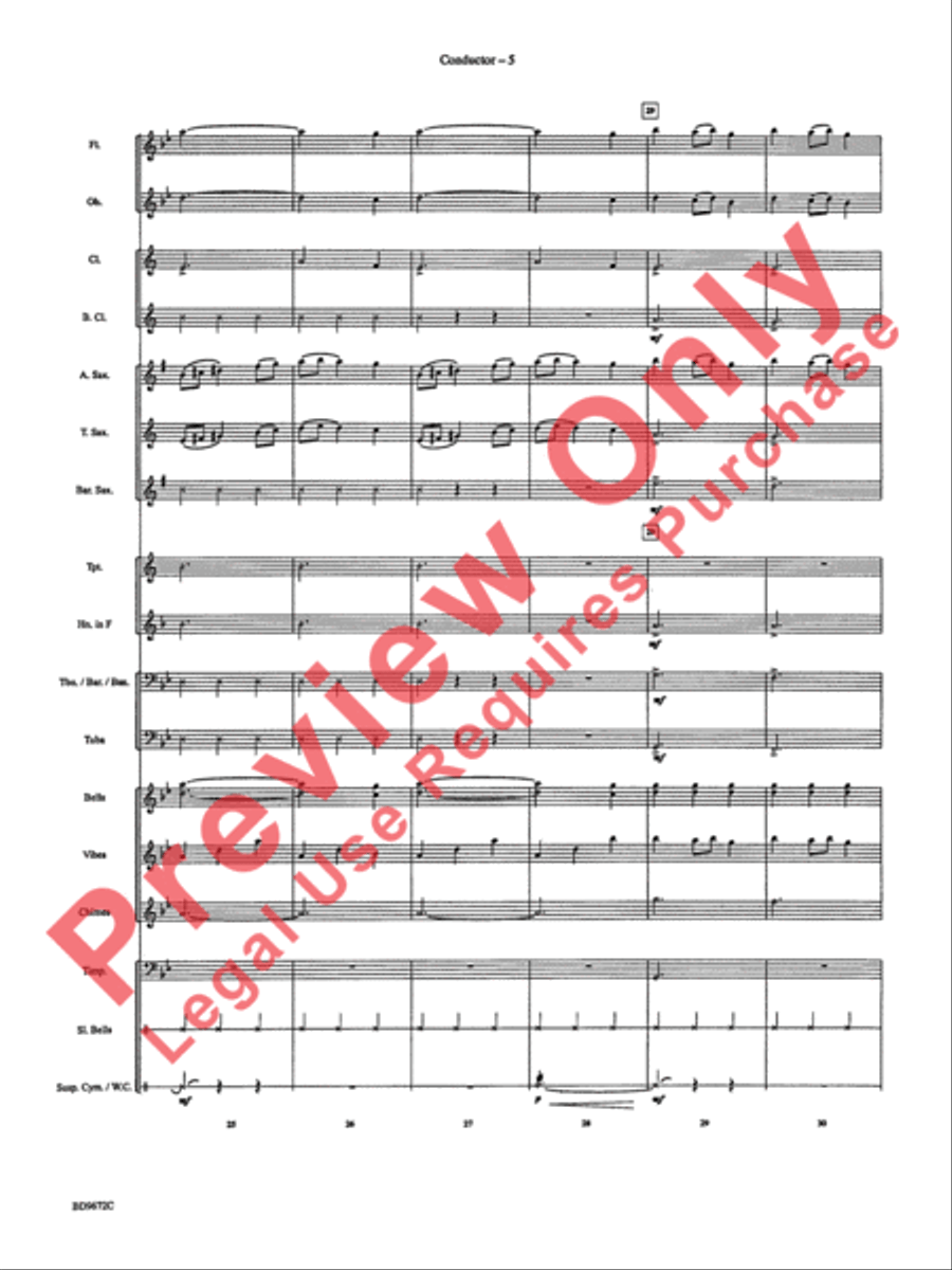 Ukrainian Bell Carol Ukrainian Bell Carol Concert Band scores gallery preview page 8