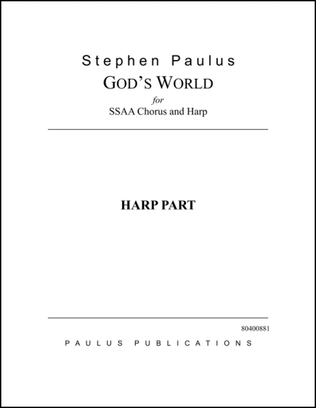 Book cover for God's World (Harp part)