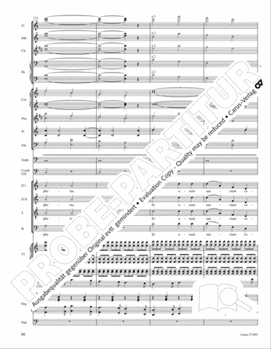 Messe solennelle de sainte Cecile STB scores gallery preview page 99