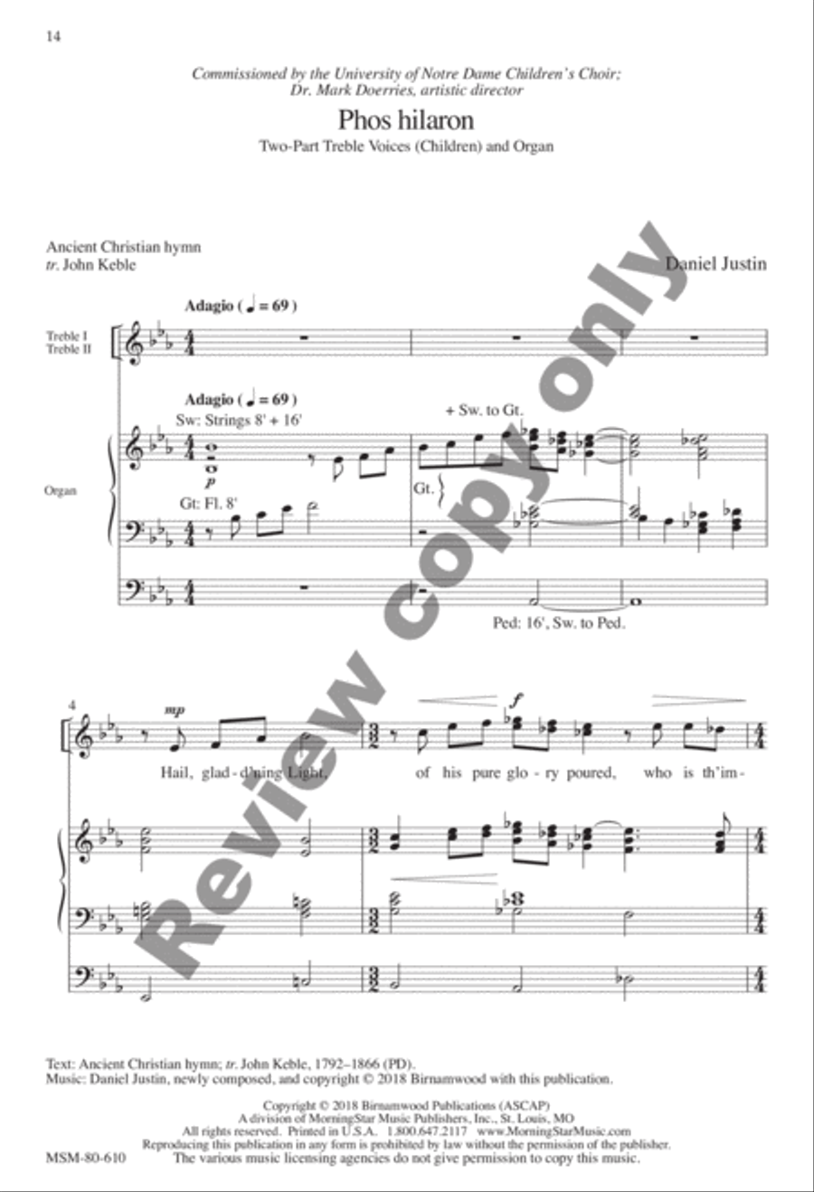 Evensong Unison Choir scores gallery preview page 47