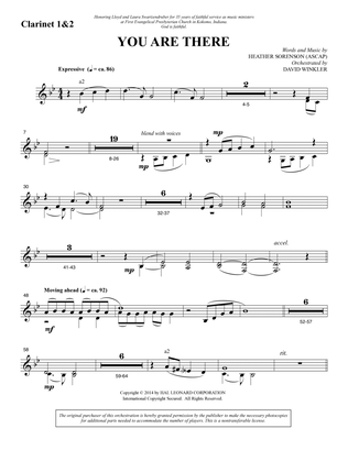 Book cover for You Are There - Bb Clarinet 1,2
