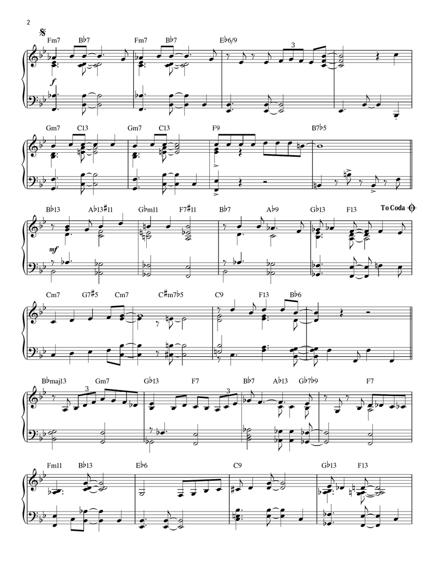 Professor Bop Professor Bop Piano Solo scores gallery preview page 2