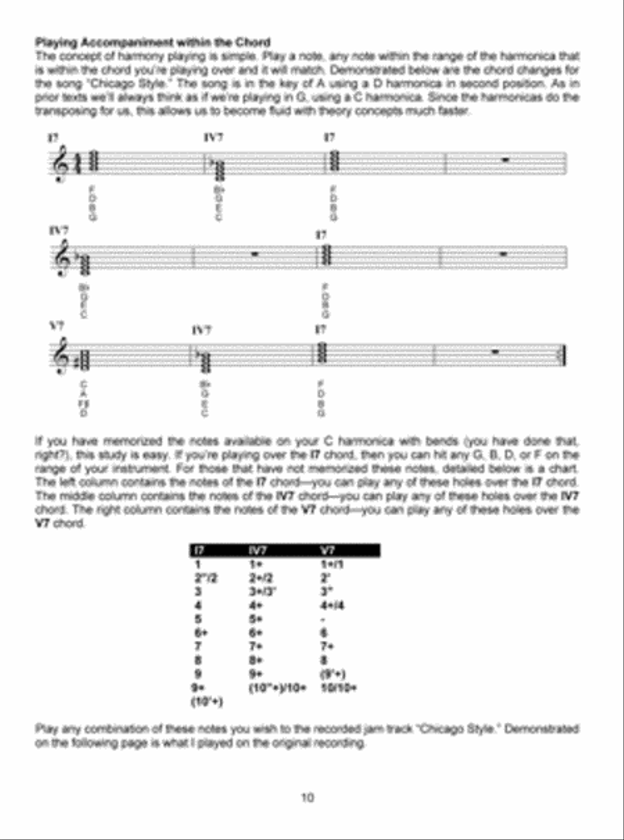 Blues Harmonica Jam Tracks & Soloing Concepts #3 Harmonica scores gallery preview page 2