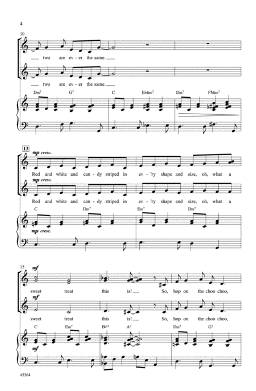 Candy Cane Lane Candy Cane Lane Choir scores gallery preview page 2