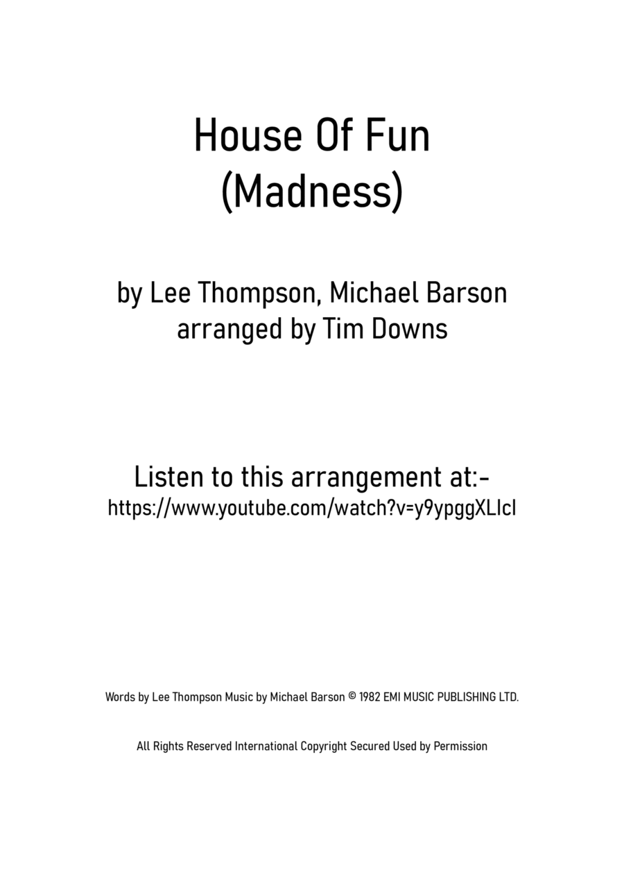 House Of Fun Saxophone Quartet scores gallery preview page 1