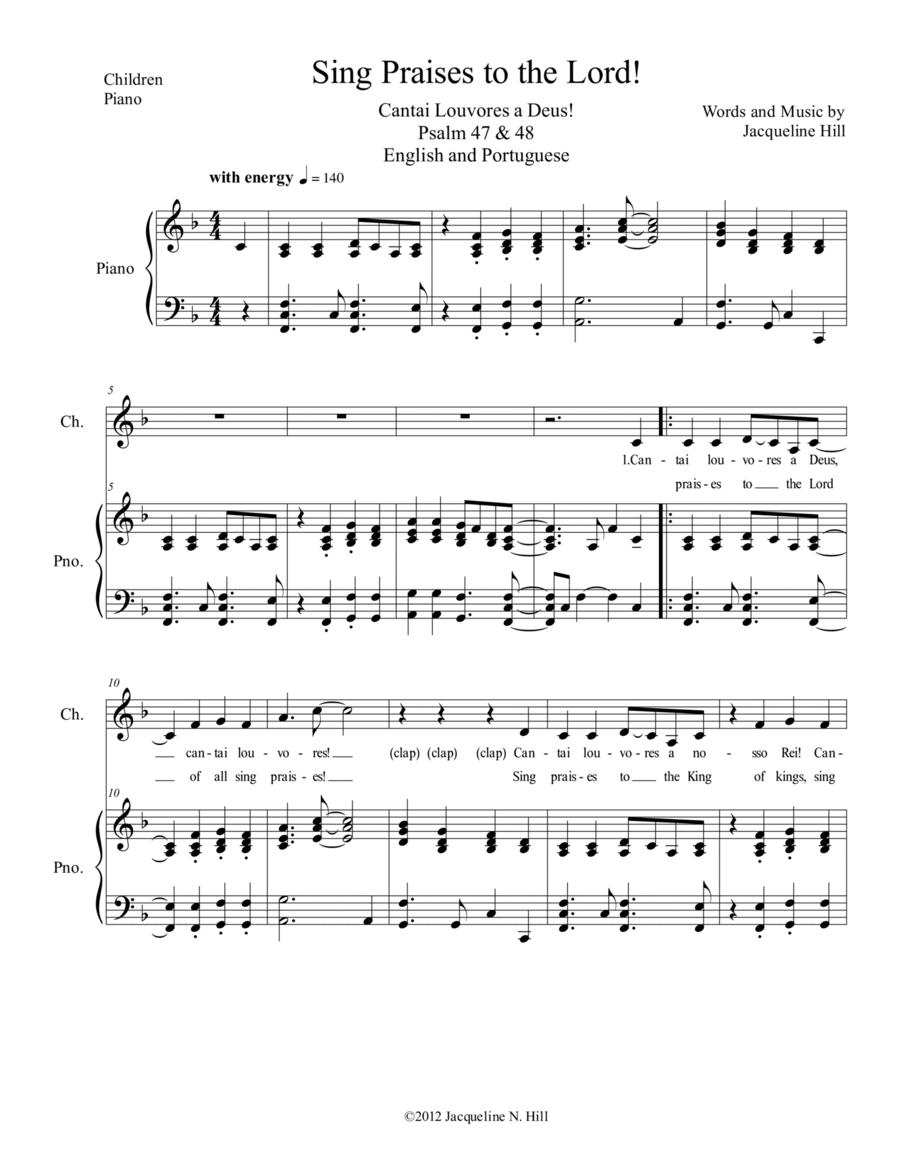 Sing Praises to the Lord! Voice scores gallery preview page 1