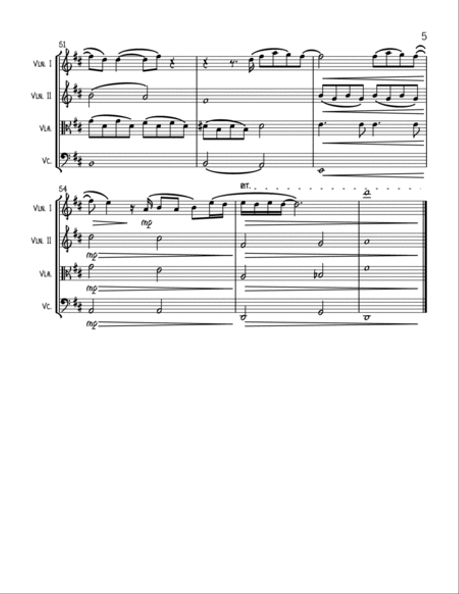 Strange String Quartet scores gallery preview page 5