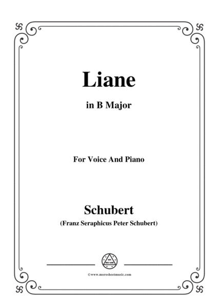 Schubert-Liane,in B Major,for Voice&Piano image number null