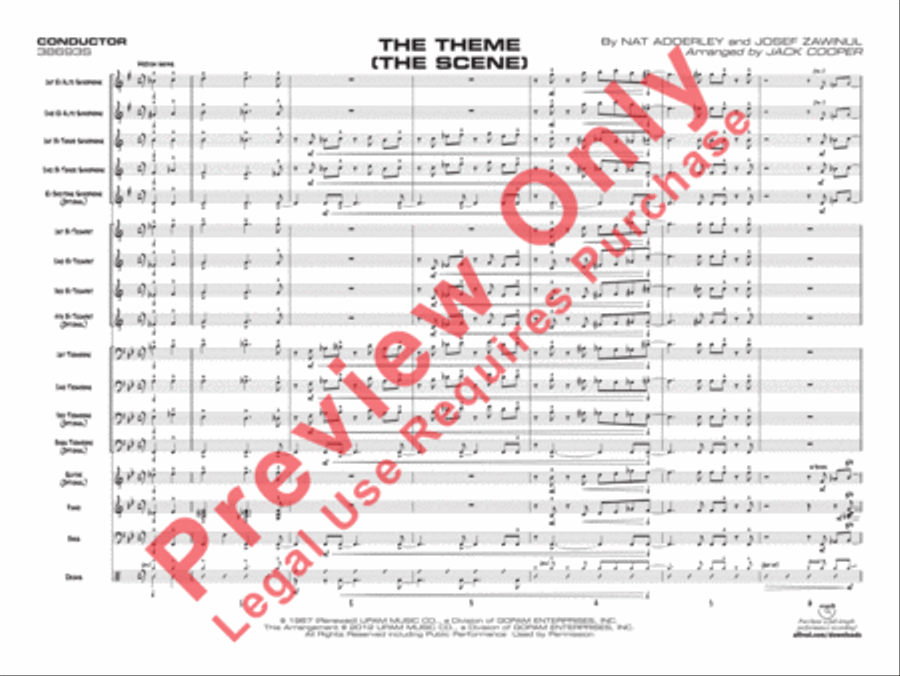 The Theme (The Scene) Jazz Ensemble scores gallery preview page 4