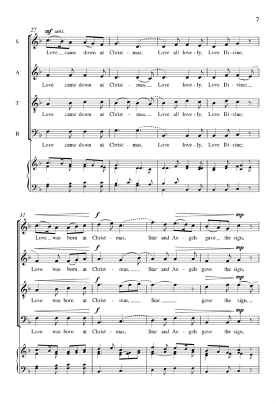 Love Came Down at Christmas Divisi scores gallery preview page 6