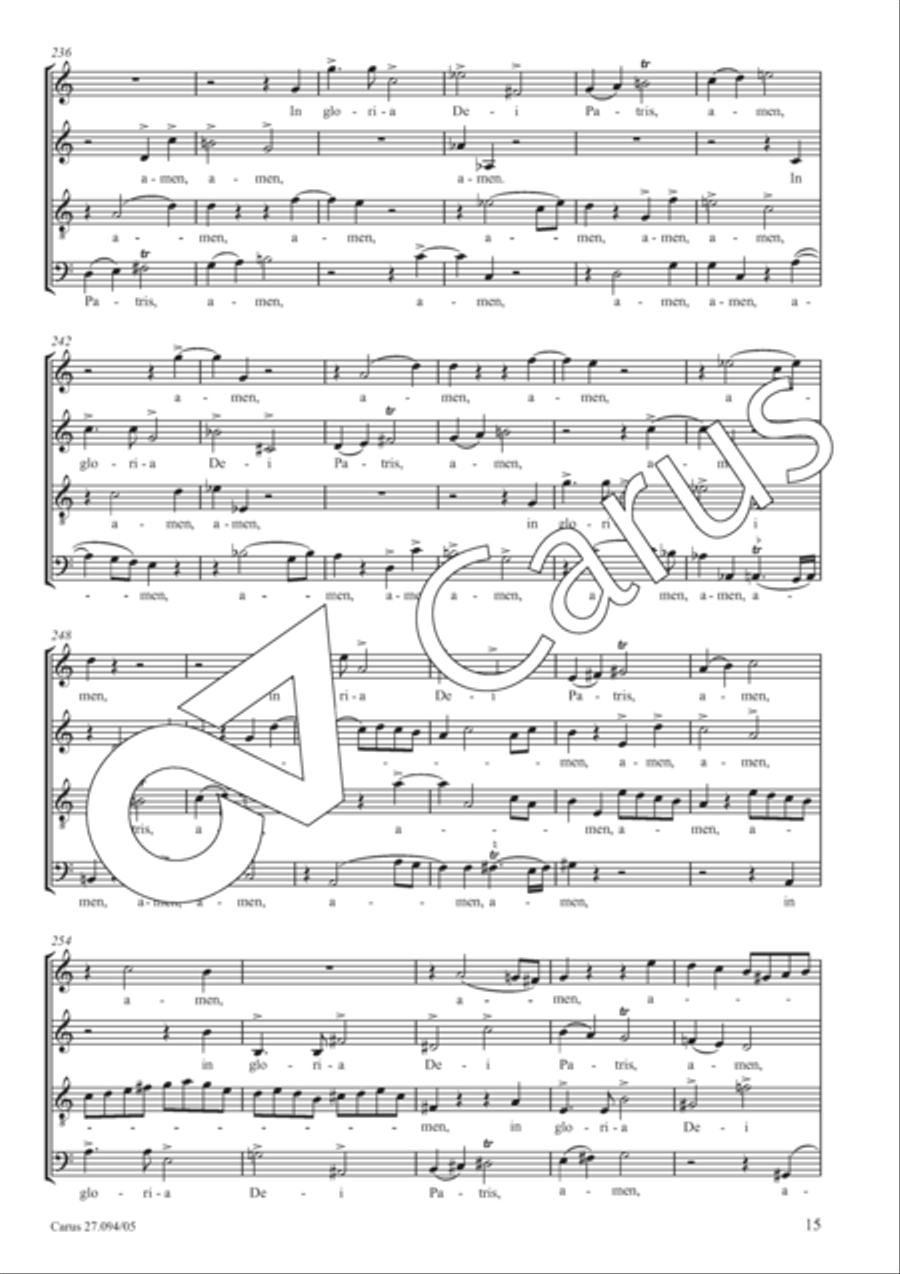 Mass in F minor SSAATTBB scores gallery preview page 16