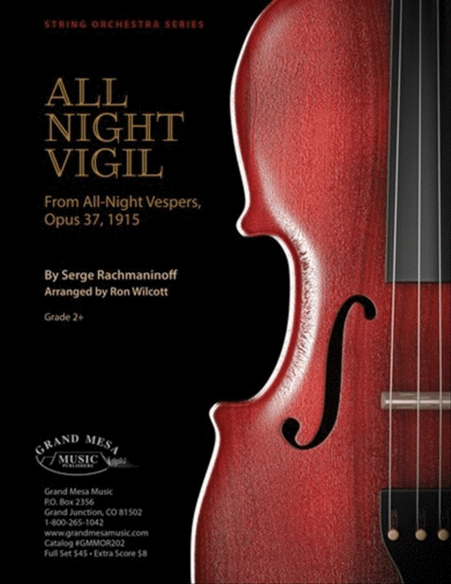 All Night Vigil So2.5 Sc/Pts String Orchestra scores gallery preview page 1