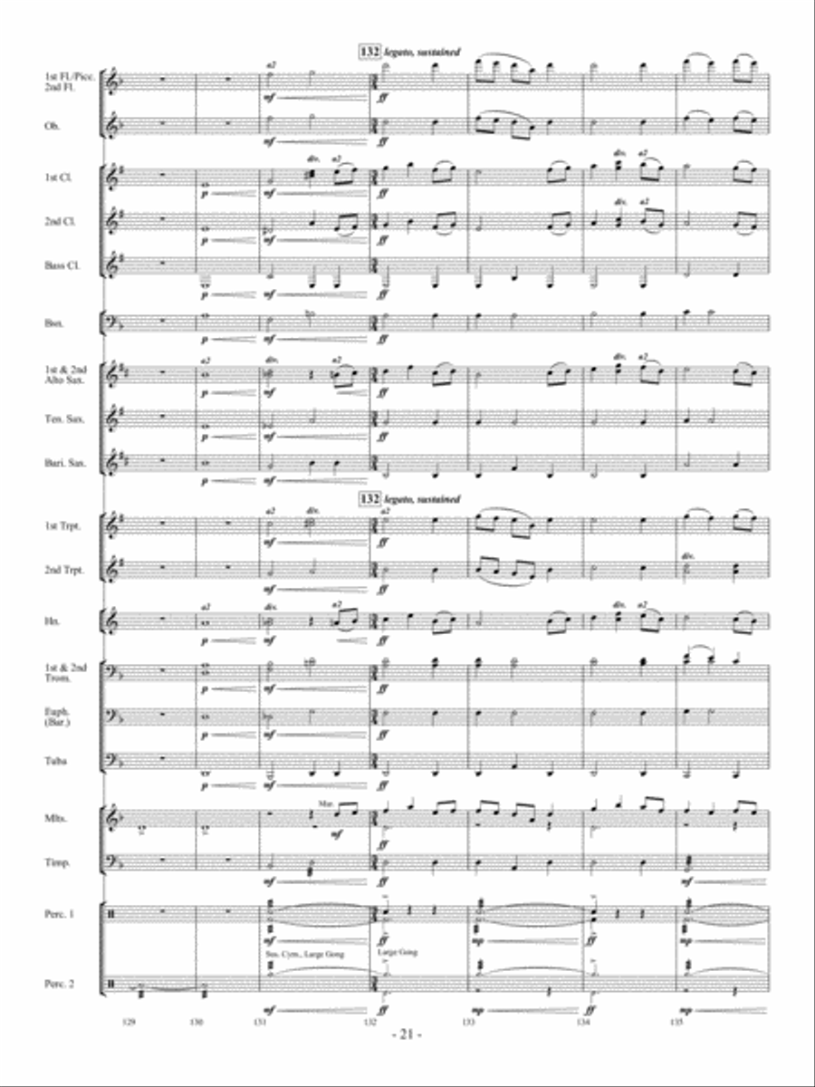 Atlantis: The Lost Continent Concert Band scores gallery preview page 21