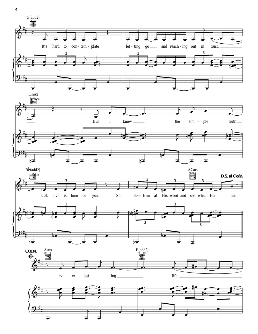 God So Loved Piano, Vocal, Guitar scores gallery preview page 4
