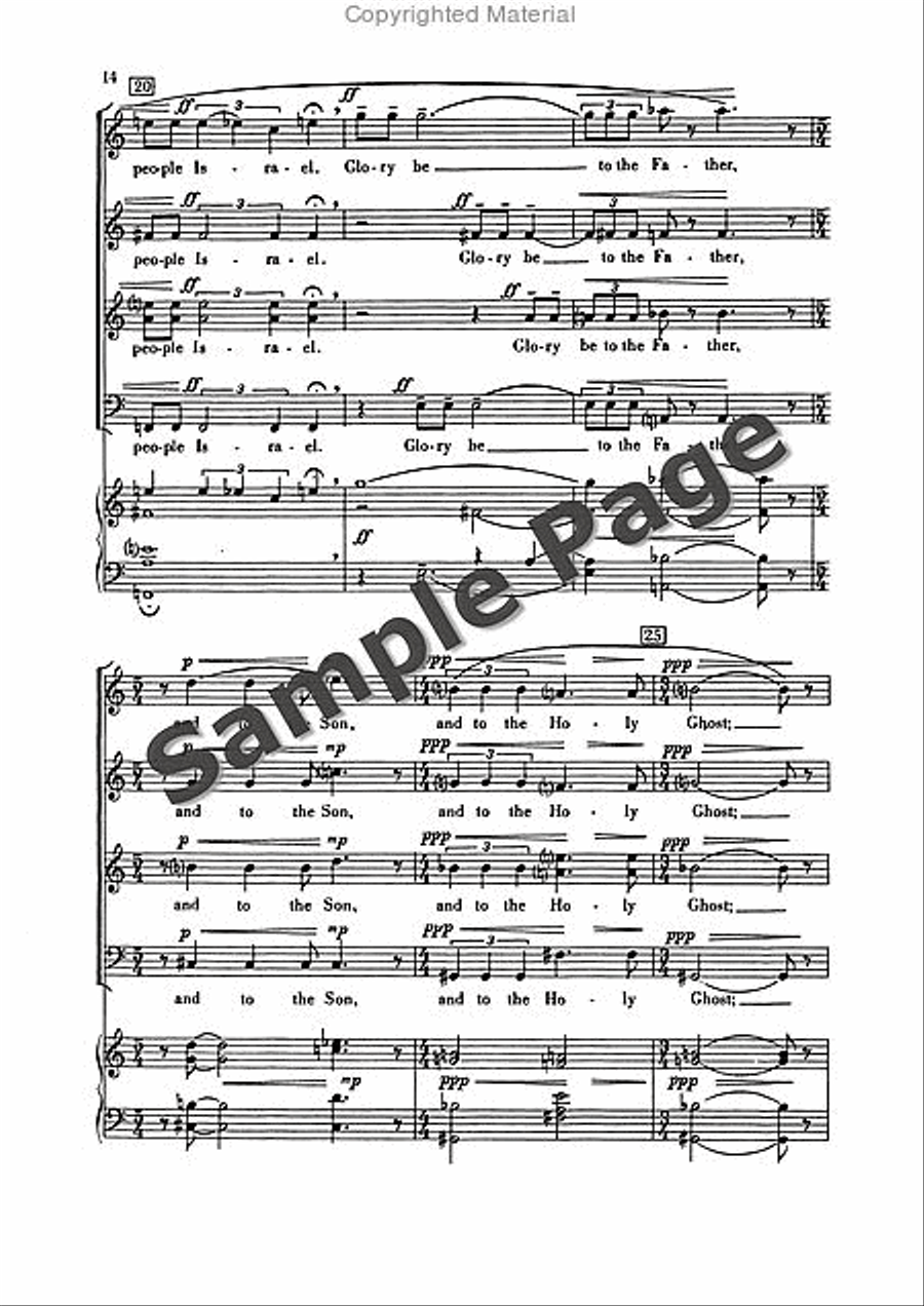 Magnificat and Nunc Dimittis 4-Part scores gallery preview page 17