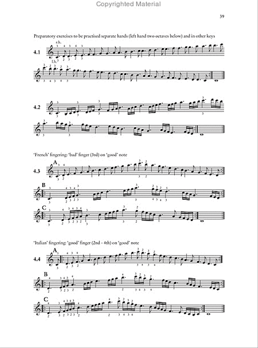 Method for Harpsichord. A practical guide for Pianists, Organists and Harpsichordists Harpsichord scores gallery preview page 3