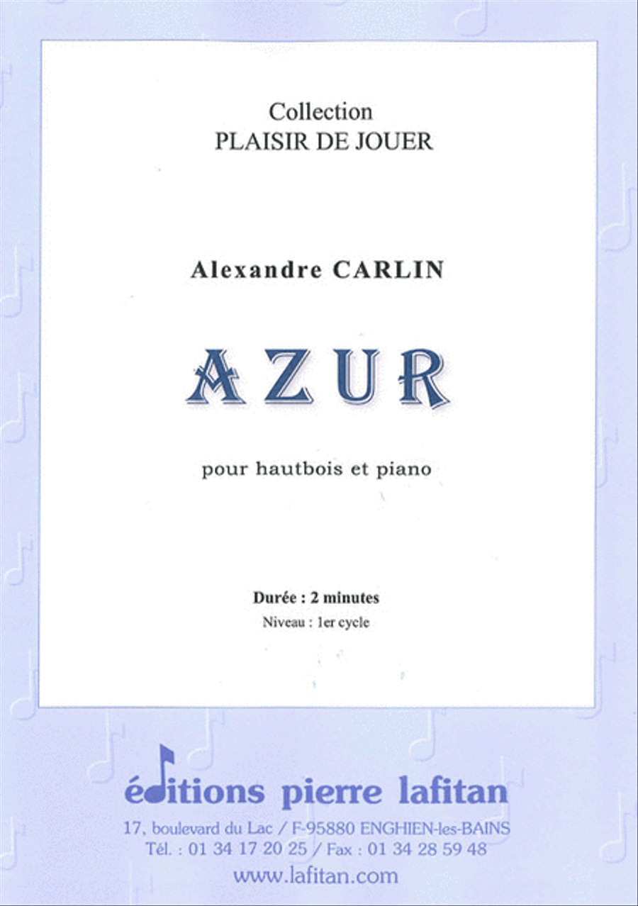 Azur Piano Accompaniment scores gallery preview page 1