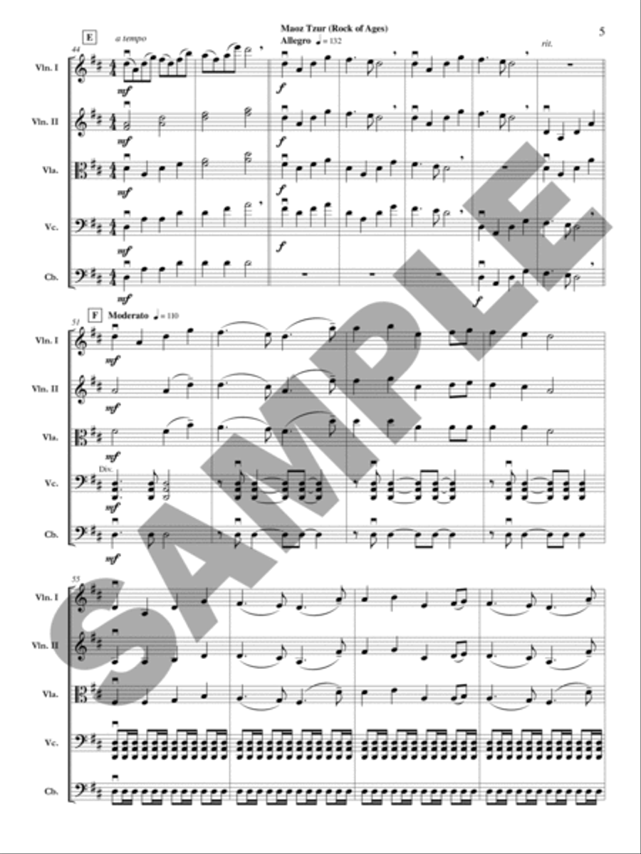 Classic Hanukkah Medley Orchestra scores gallery preview page 6