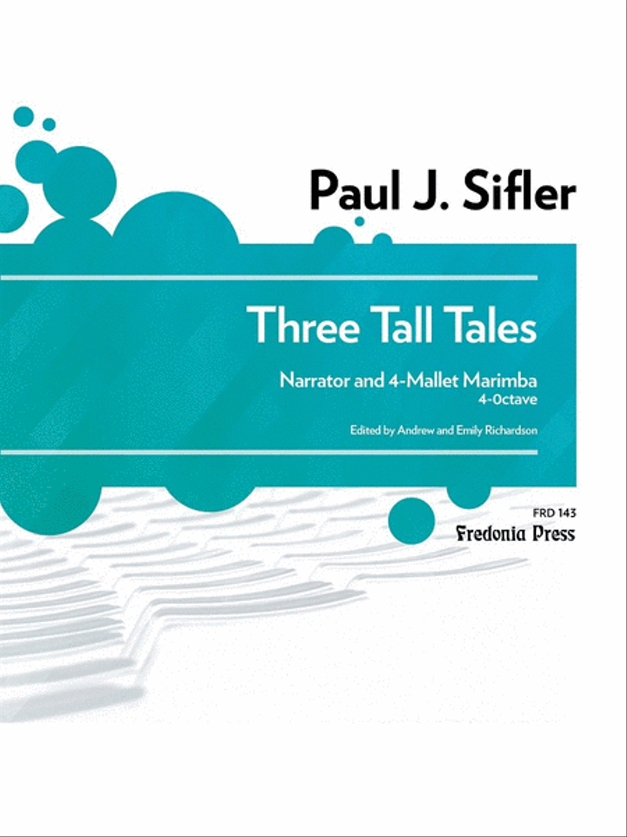 Three Tall Tales for Narrator and Marimba Marimba scores gallery preview page 1