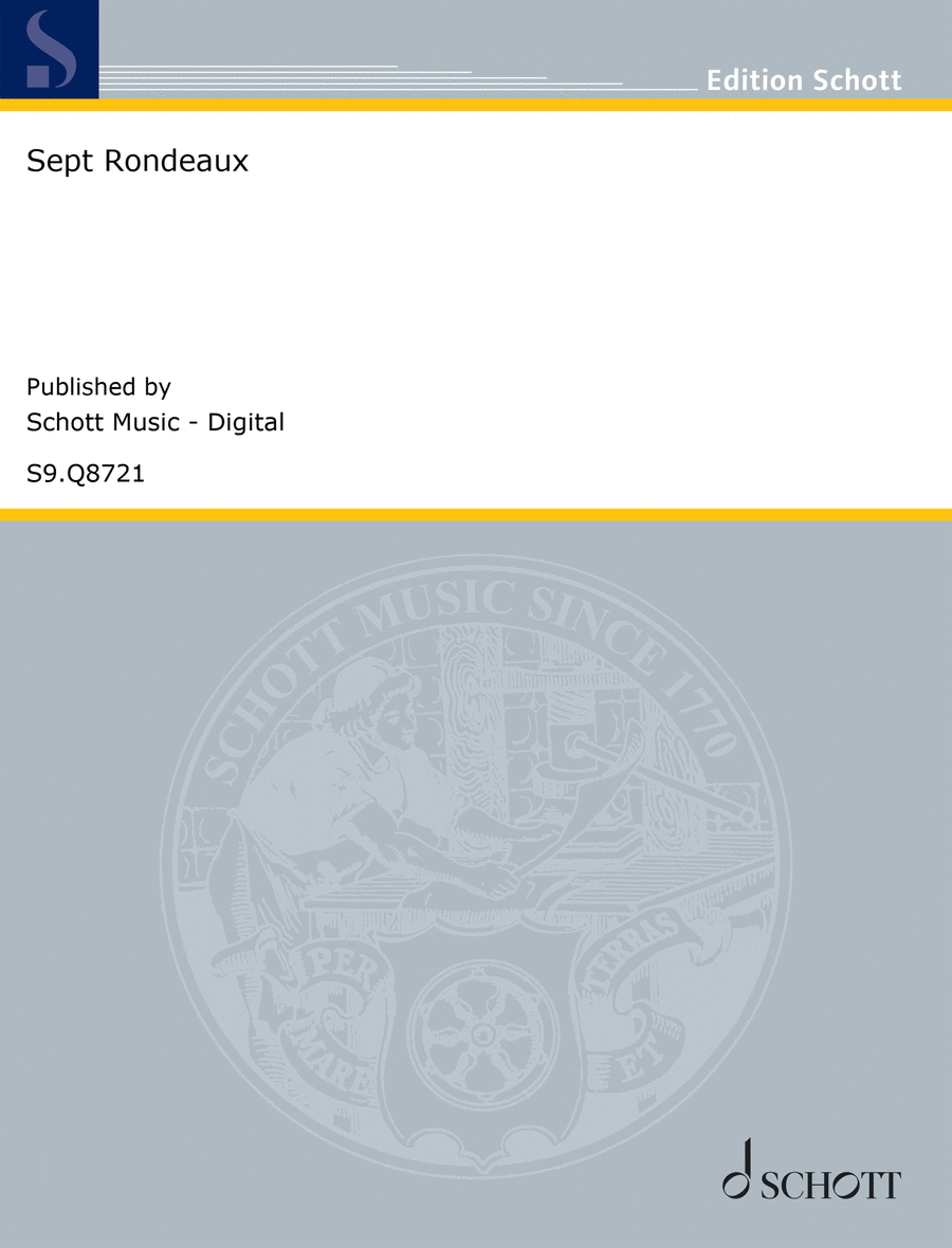 Sept Rondeaux Sept Rondeaux Women's Choir scores gallery preview page 1