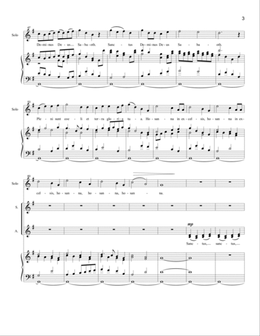Sanctus - Benedictus (SSA) SSA scores gallery preview page 3