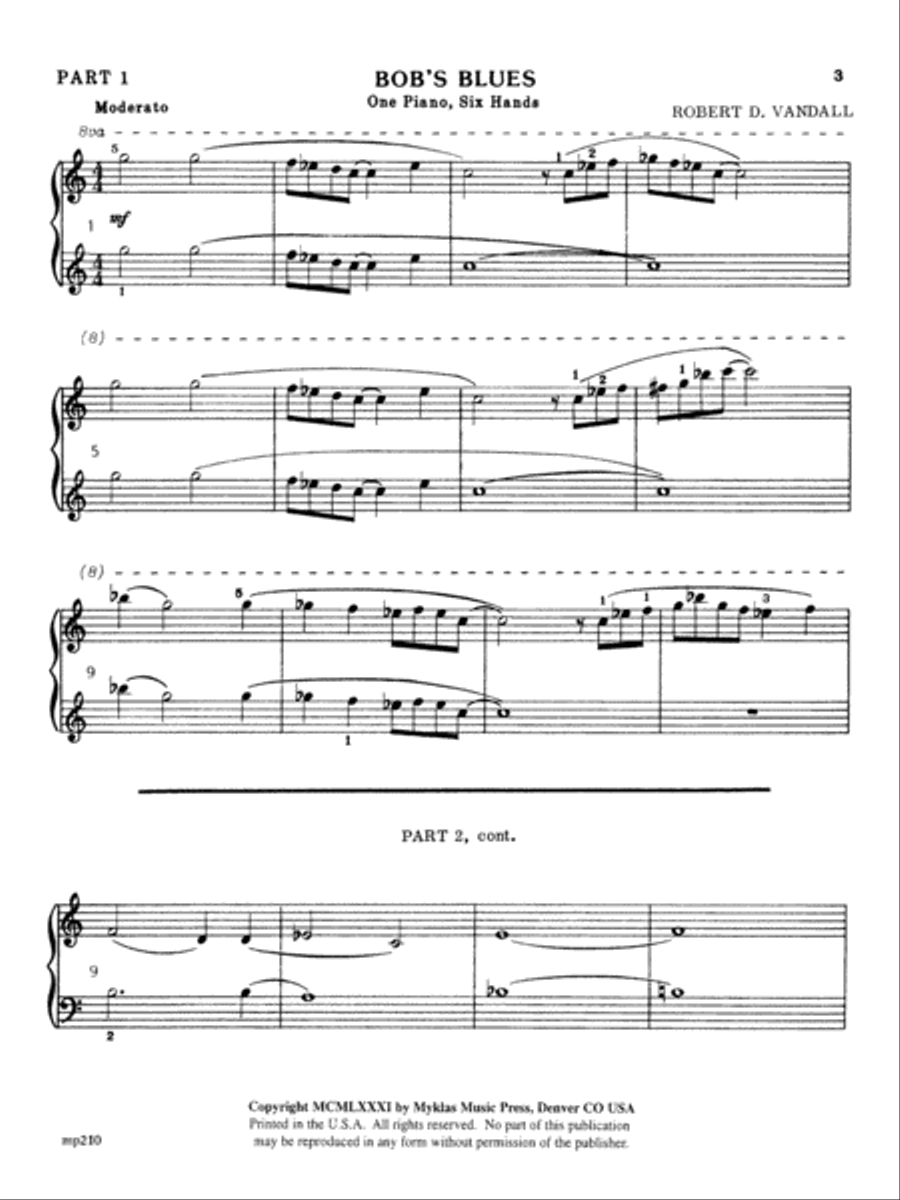 Bob's Blues Small Ensemble scores gallery preview page 3