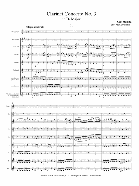 Clarinet Concerto No. 3 for Clarinet Choir