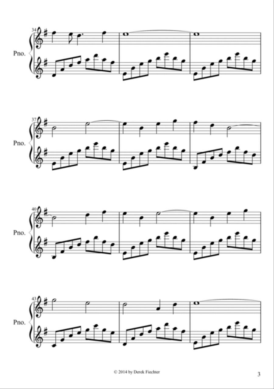 Elven Lands Piano Solo scores gallery preview page 3
