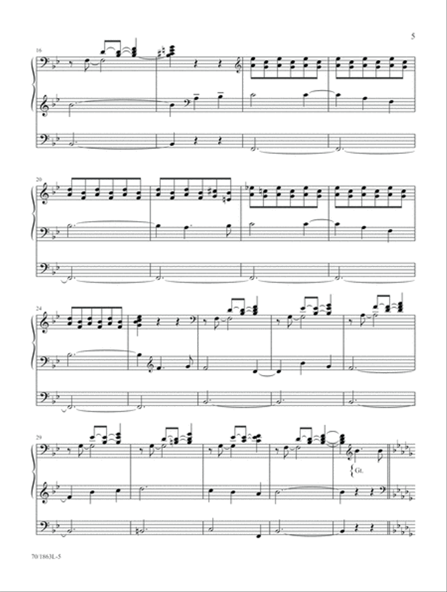 High and Lifted Up Organ scores gallery preview page 5