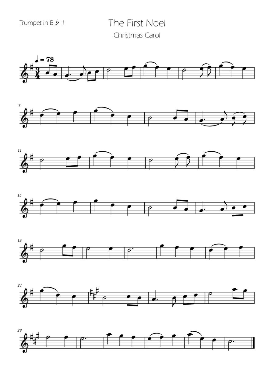 The First Noel - Trumpet Trio Trumpet Trio scores gallery preview page 3