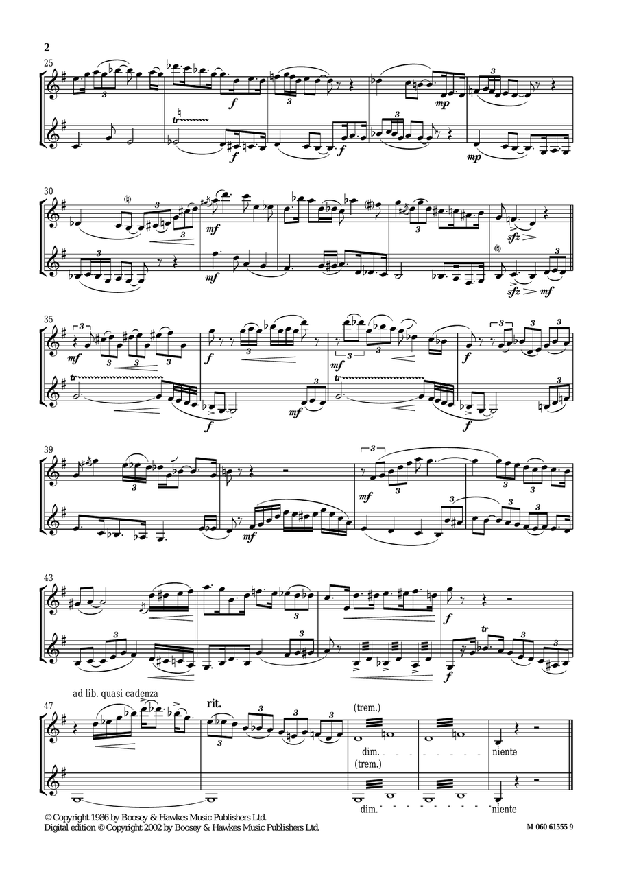Views Of The Blues Clarinet Duet scores gallery preview page 2