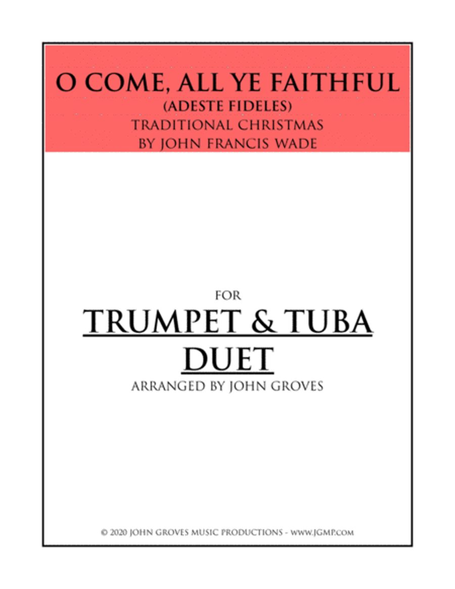 O Come, All Ye Faithful (Adeste Fideles) - Trumpet & Tuba Duet image number null