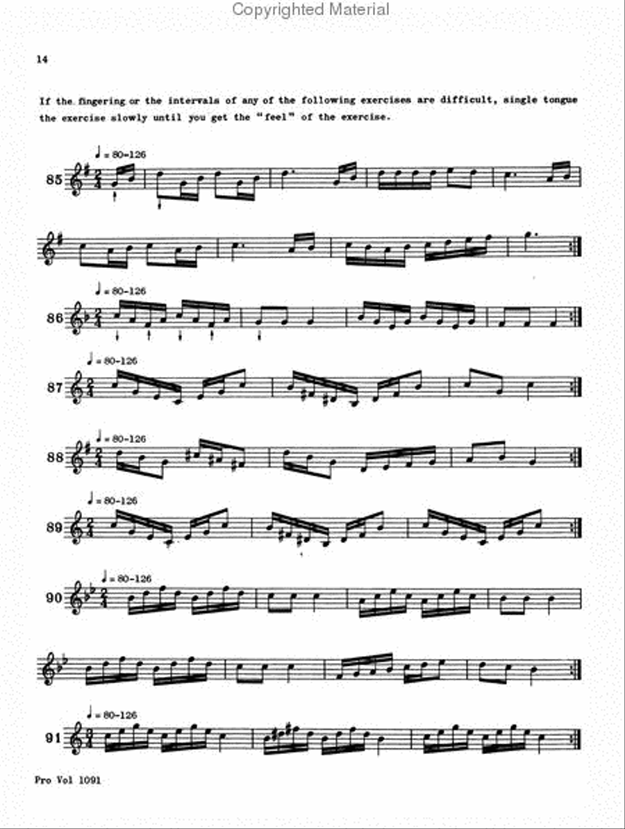 240 Double and Triple Tonguing Exercises Cornet scores gallery preview page 3