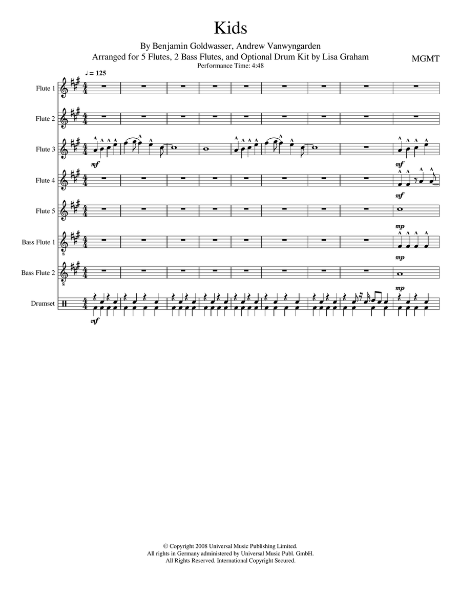 Kids Woodwind Ensemble scores gallery preview page 1