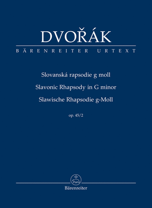 Book cover for Slavonic Rhapsody in G minor, op. 45/2