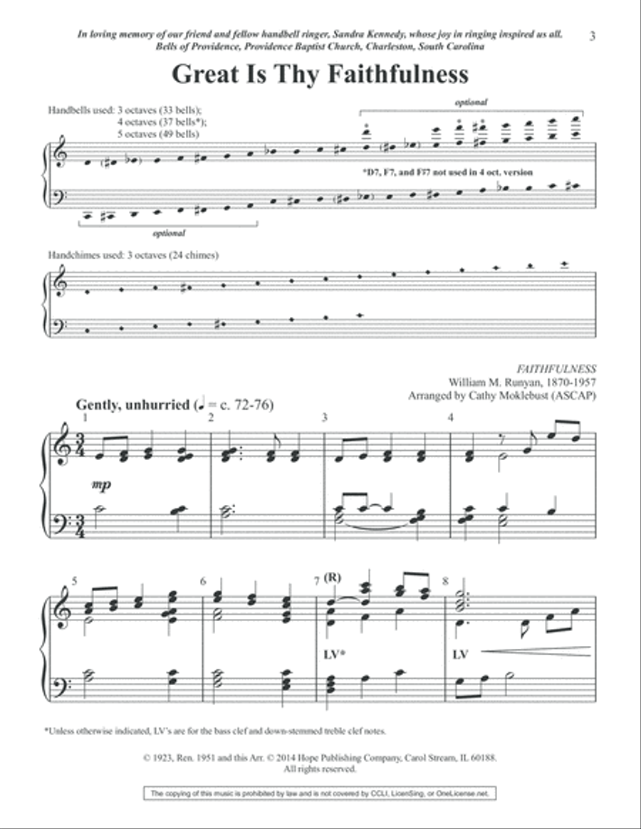 Great Is Thy Faithfulness 5-Octaves scores gallery preview page 4