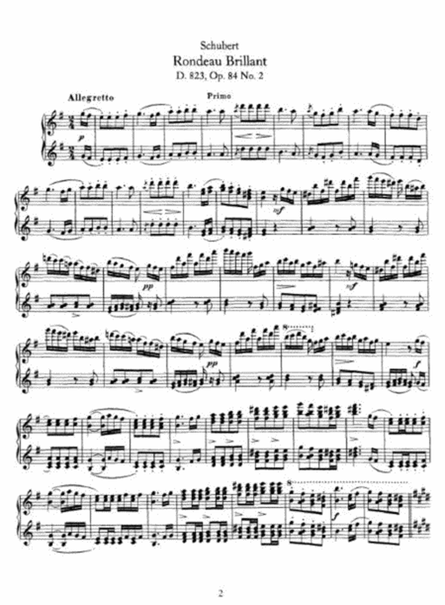 Schubert - Rondeau Brillant D. 823, Op. 84, No. 2