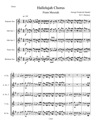 Hallelujah Chorus from Messiah (Sax Quintet)