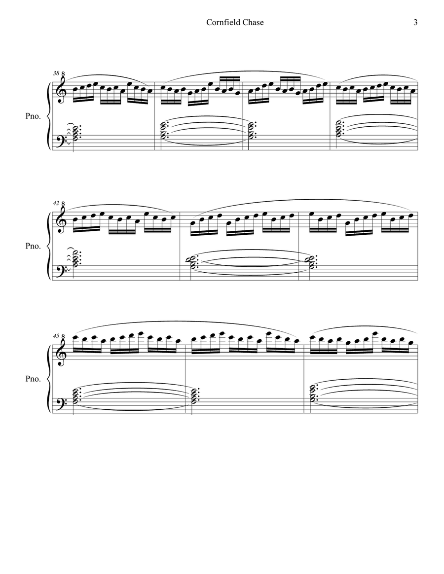 Cornfield Chase from the Paramount Pictures film INTERSTELLAR Piano Solo scores gallery preview page 3