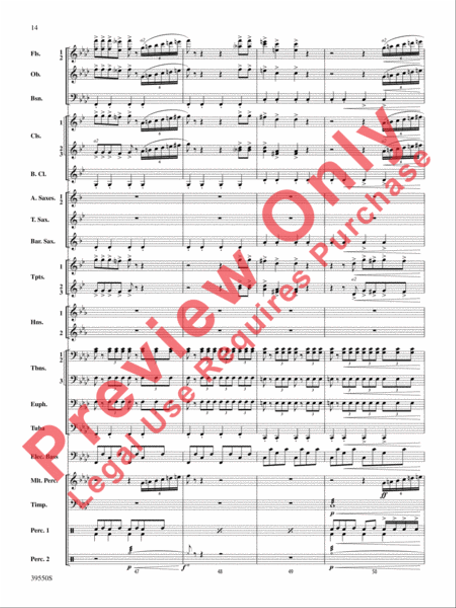 The Rolling Stones on Tour Concert Band scores gallery preview page 15