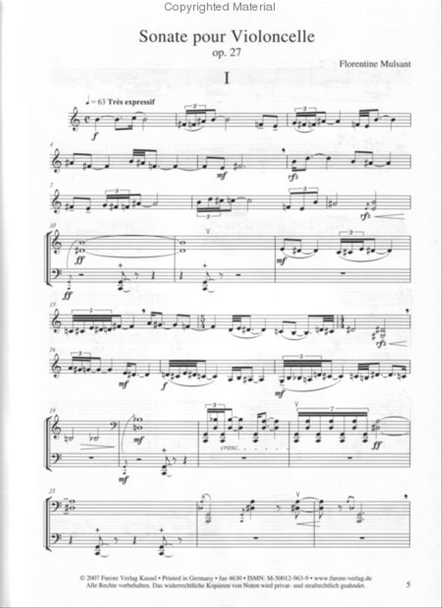 Sonate fur Violoncello Sonate fur Violoncello Cello Solo scores gallery preview page 2