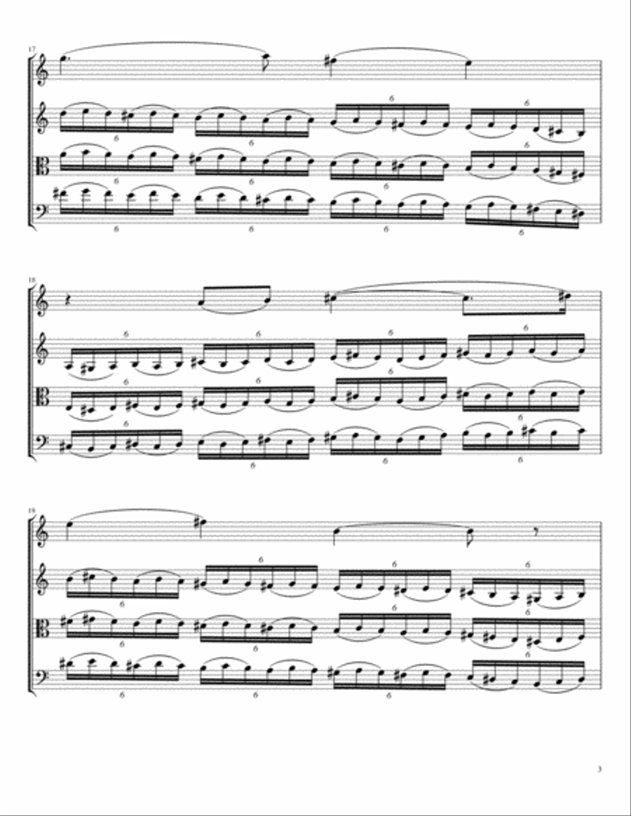 Piece for String Quartet String Quartet scores gallery preview page 3