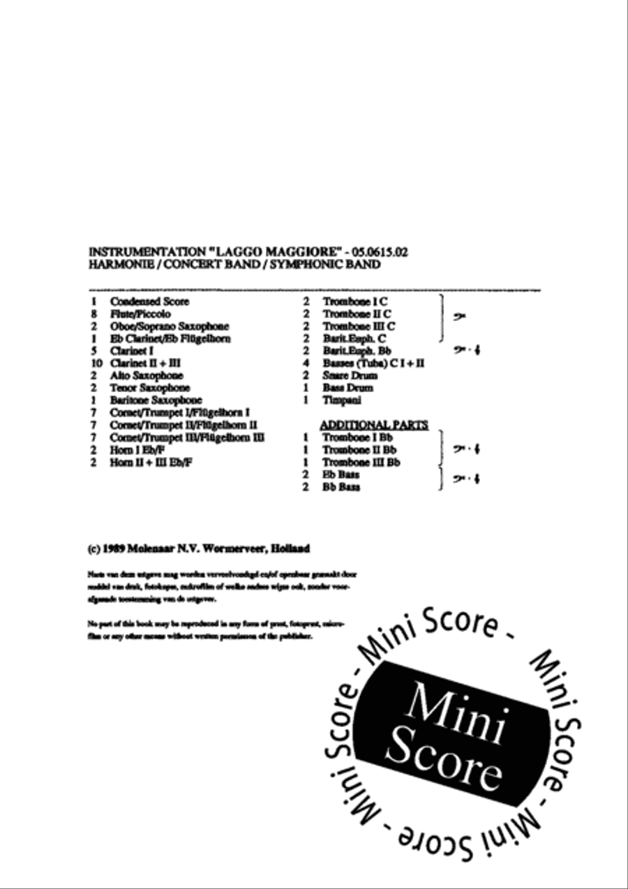 Lago Maggiore Concert Band scores gallery preview page 4