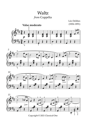 Delibes - Waltz from Coppelia(With Note name)