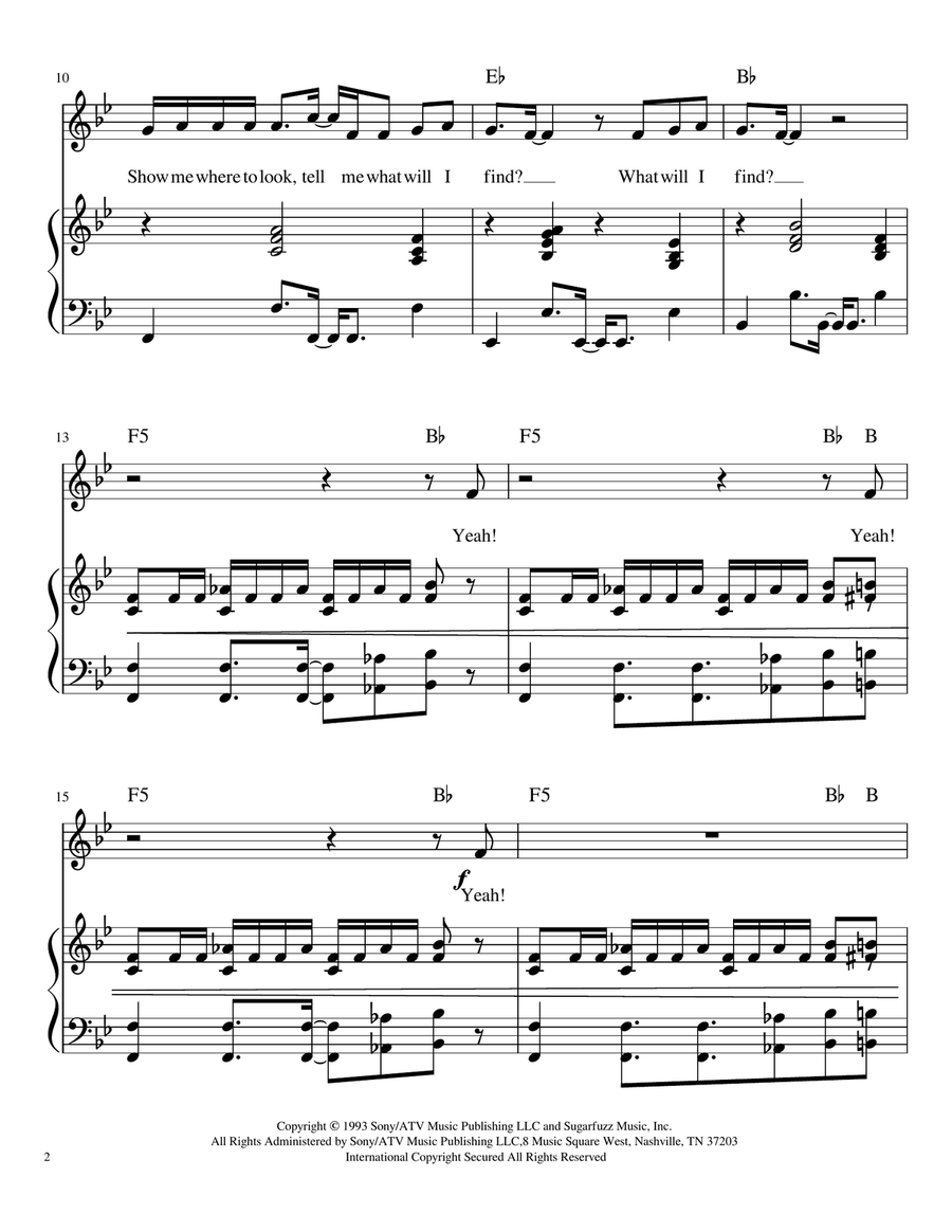 Shine Shine Piano, Vocal scores gallery preview page 2