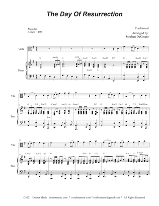 Book cover for The Day Of Resurrection (Viola solo - Piano accompaniment)